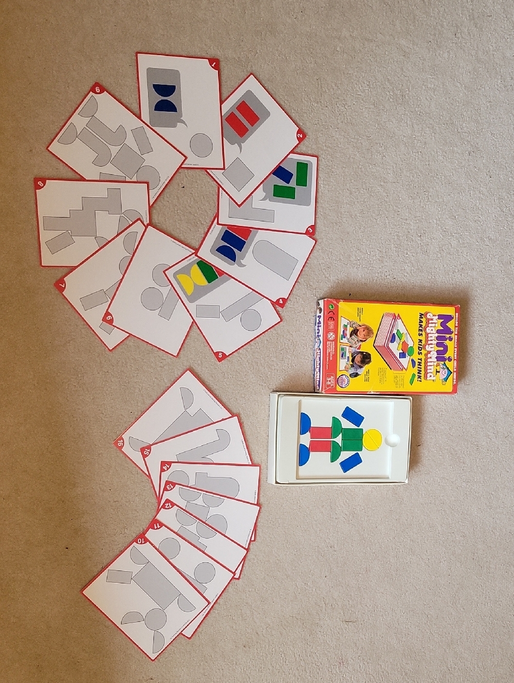 Mini Mighty Mind Mosaics Shape Matching Game - Multicolor